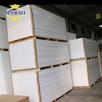 JINBAO pvc foam raw material 1220x2440mm 2050x3050mm  pvc foam sheet pvc lead-free  sheet 18mm thick