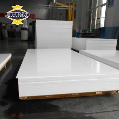 JINBAO white foamed pvc fence hard plastic sheet 5mm siding panel waterproof pvc foam heat insulation board