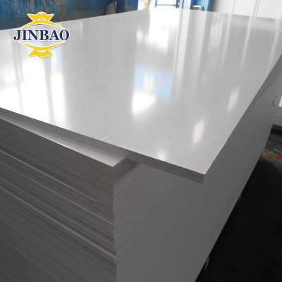 JINBAO color 18mm advertise extrude plastic PVC free foam sheet 4x8ft pvc roof sheet