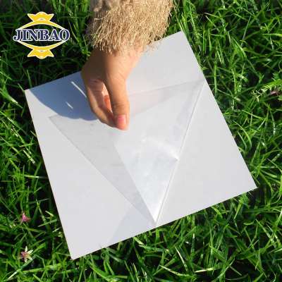 JINBAO paper plastic film two side adhesive white black foamed rigid photobook material 0.5mm pvc sheet for photo album