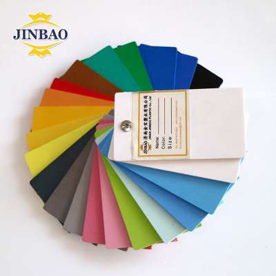 JINBAO low price light weight 1224x2440mm 3mm colourful PVC foam board pvc plywood sheet